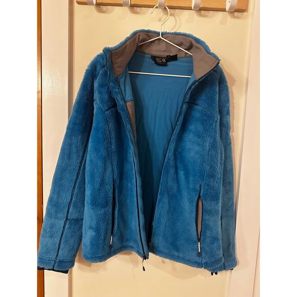 Mountain Hardwear Women's Large Blue Fuzzy Fleece Zip Up Lined EUC! - Picture 4 of 6